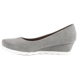 Filippo Zapatos de salón de ante para mujer gris 3