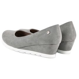 Filippo Zapatos de salón de ante para mujer gris 4