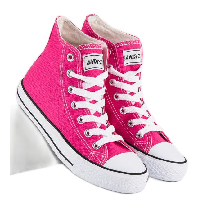 Andy Z Zapatillas clásicas por encima del tobillo. rosa 2