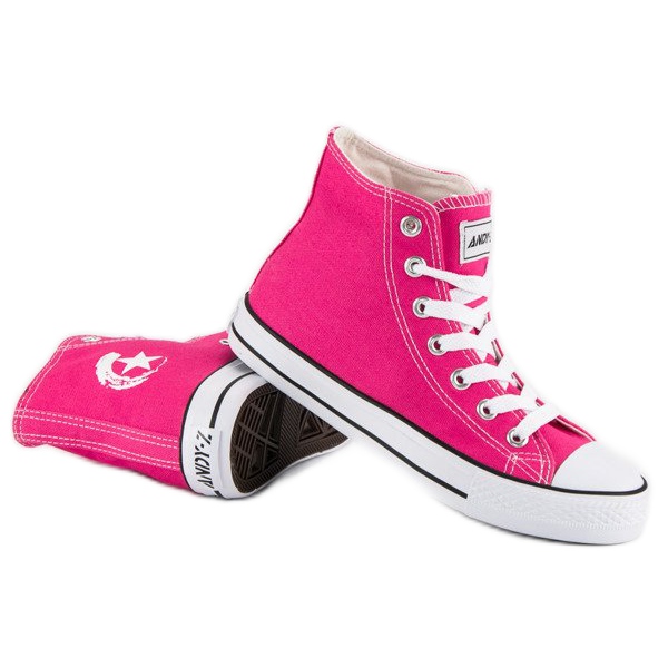 Andy Z Zapatillas clásicas por encima del tobillo. rosa 1