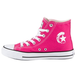 Andy Z Zapatillas clásicas por encima del tobillo. rosado 4