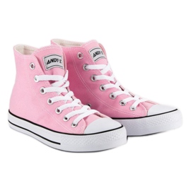 Andy Z Zapatillas clásicas por encima del tobillo. rosado 1