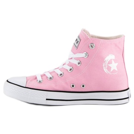 Andy Z Zapatillas clásicas por encima del tobillo. rosado 3