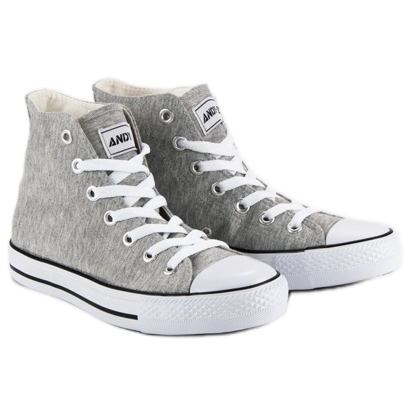 Andy Z Zapatillas clásicas por encima del tobillo. gris 1