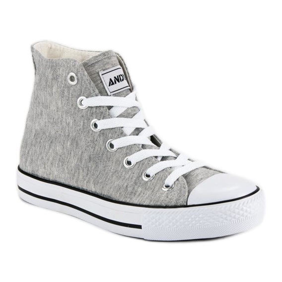 Andy Z Zapatillas clásicas por encima del tobillo. gris 2