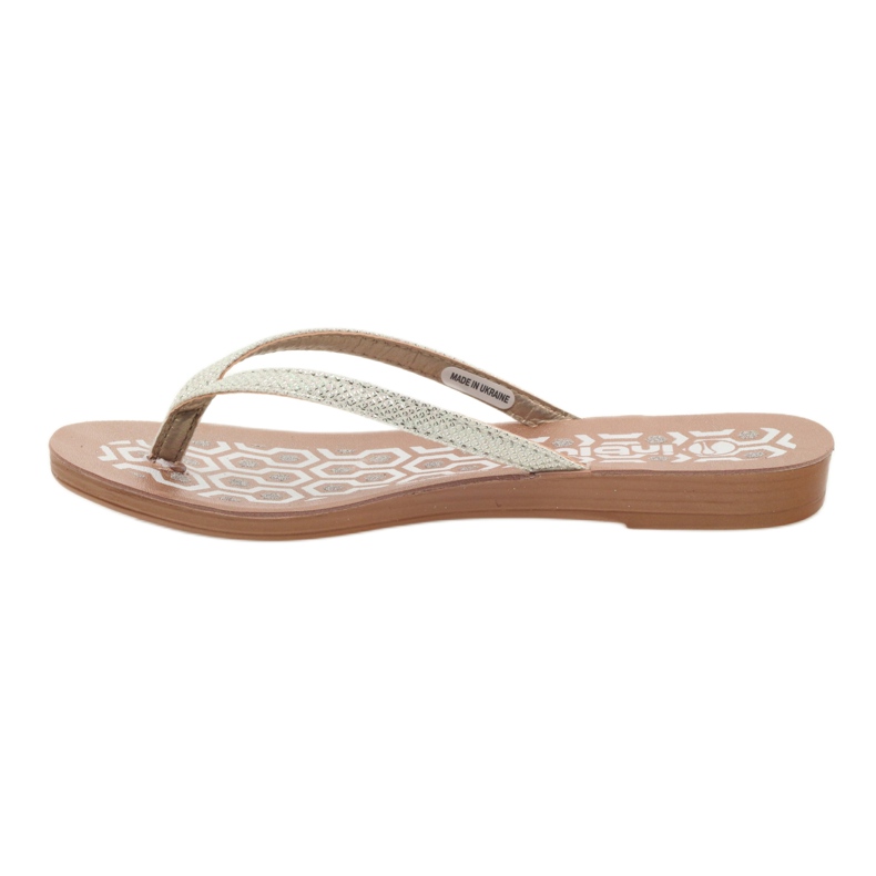 Chanclas INBLU IR063 plata blanco gris 2