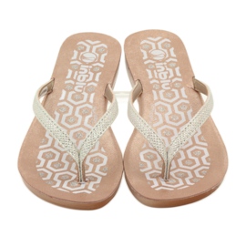 Chanclas INBLU IR063 plata blanco gris 4