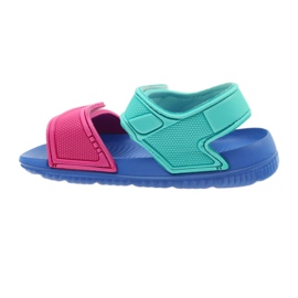 Sandalias de niño American Club azules para el agua verde rosado 2