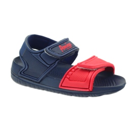American Club Sandalias americanas zapatos de agua para niños rojo azul marino 1