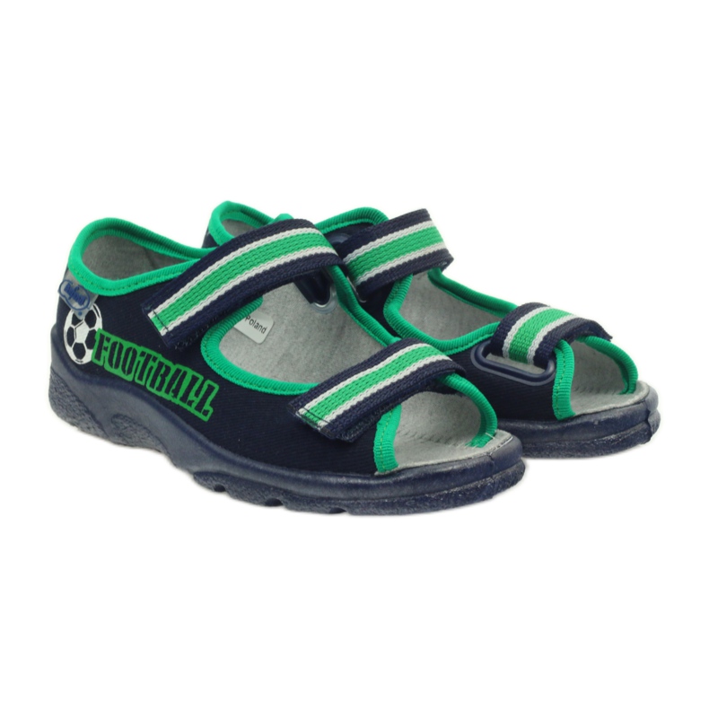 Sandalias niño Befado 969x078 azul marino verde 4