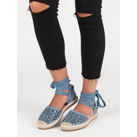Sweet Shoes Alpargatas anudadas azul 1