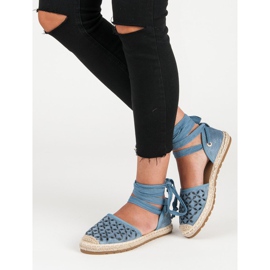 Sweet Shoes Alpargatas anudadas azul 2