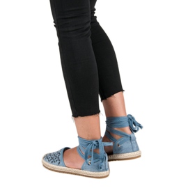 Sweet Shoes Alpargatas anudadas azul 3