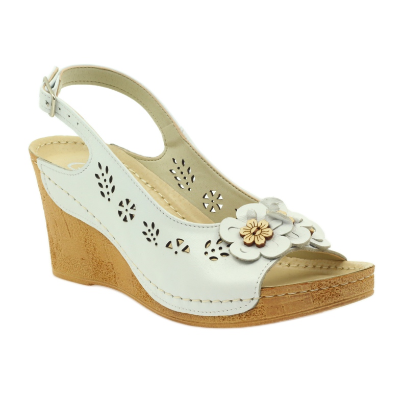 Sandalias de cuña Gregors 648 blanco 1