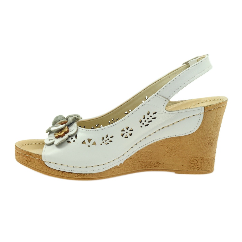 Sandalias de cuña Gregors 648 blanco 2