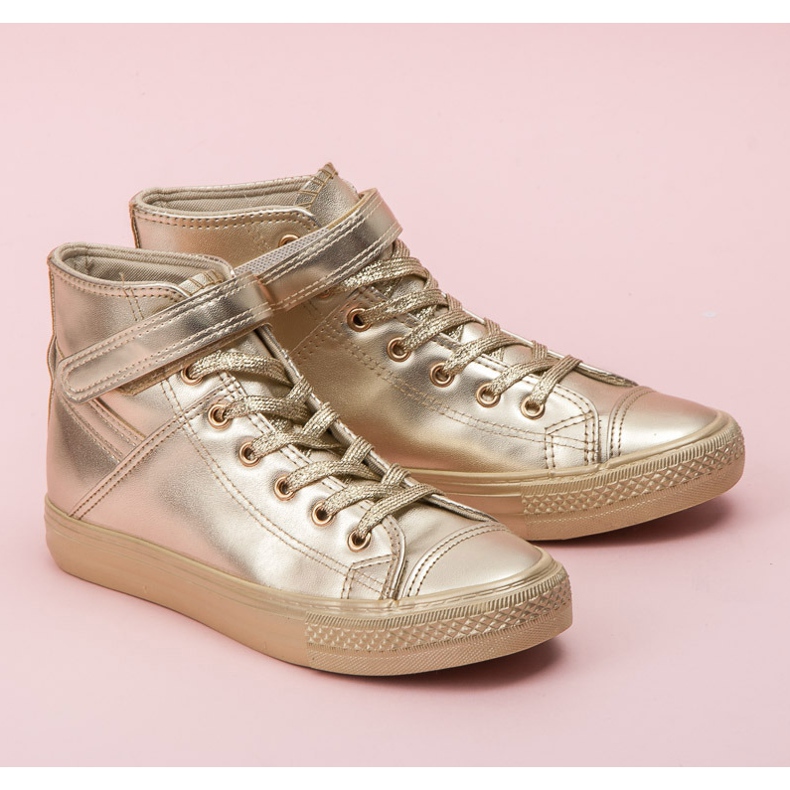 Seastar zapatillas altas con cordones amarillo 1