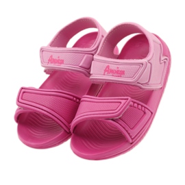 Sandalias de niño American Club rosa para el agua 5