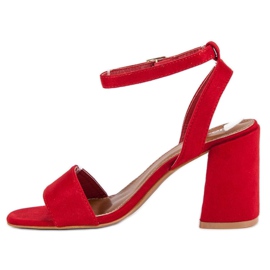 Sandalias ante rojo 3