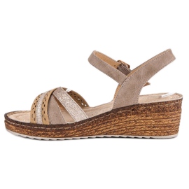 Sandalias vinceza casual marrón 3