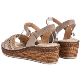 Sandalias vinceza casual marrón 4