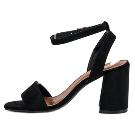Sandalias de ante negro 3
