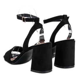 Sandalias de ante negro 4