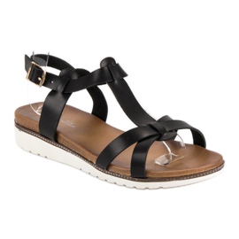 Licean Cómodas sandalias de verano negro 1