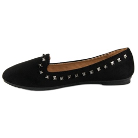 Ch. Creation Bailarinas negras con tachuelas negro 2