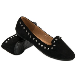 Ch. Creation Bailarinas negras con tachuelas negro 3