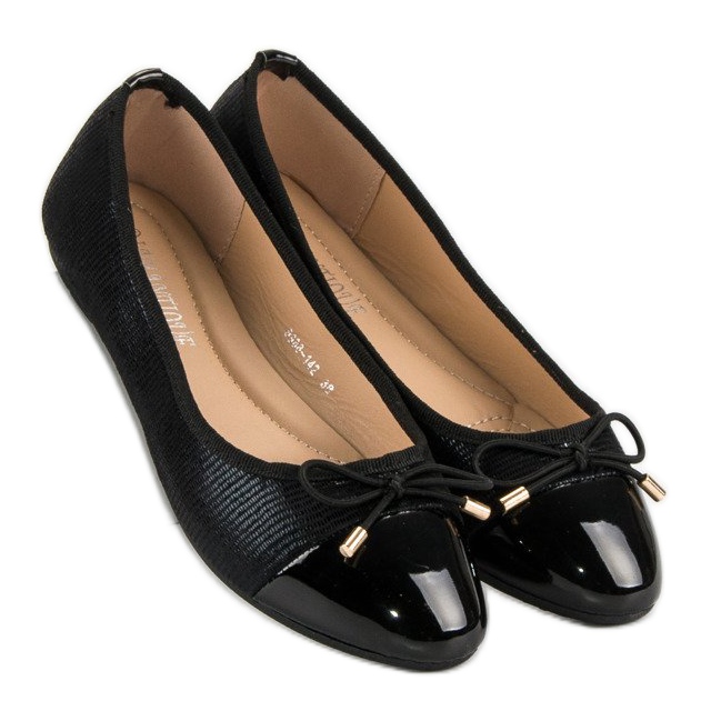 Diamantique Bailarinas elegantes negro 1