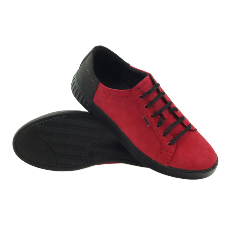 Deportivas Badura 3356 rojas negro rojo 3