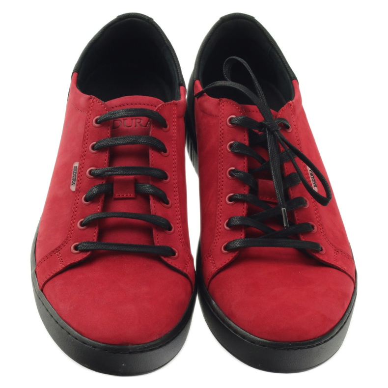 Deportivas Badura 3356 rojas negro rojo 4