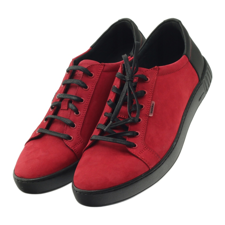 Deportivas Badura 3356 rojas negro rojo 5