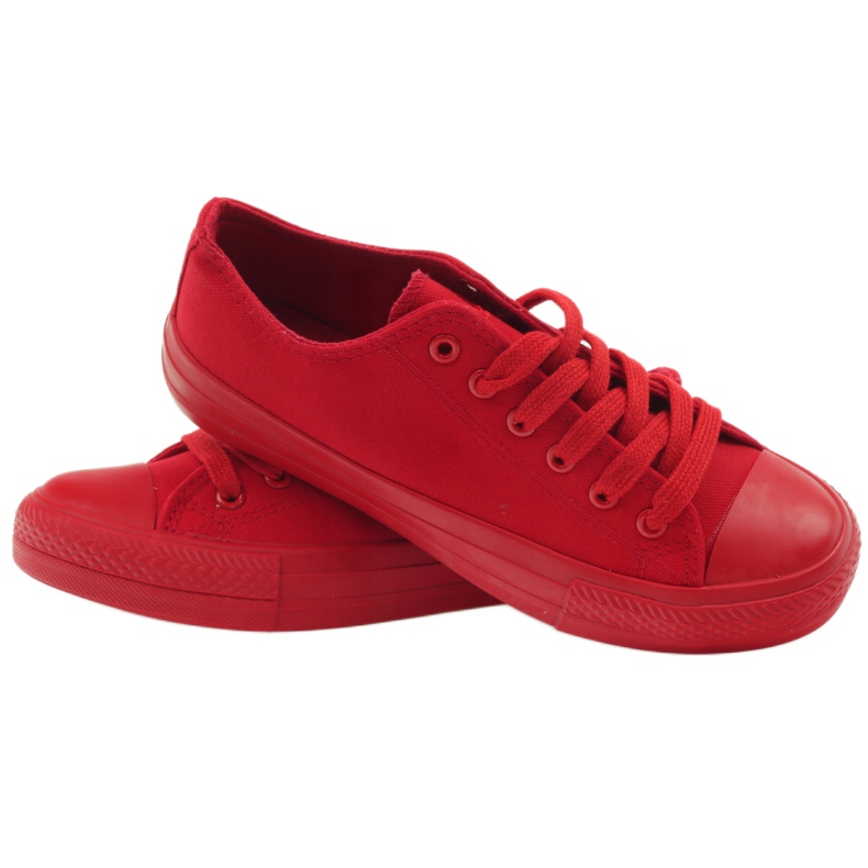 DK Zapatillas rojas atadas rojo 3 DK Zapatillas rojas atadas rojo 3
