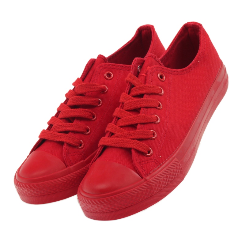 DK Zapatillas rojas atadas rojo 5 DK Zapatillas rojas atadas rojo 5