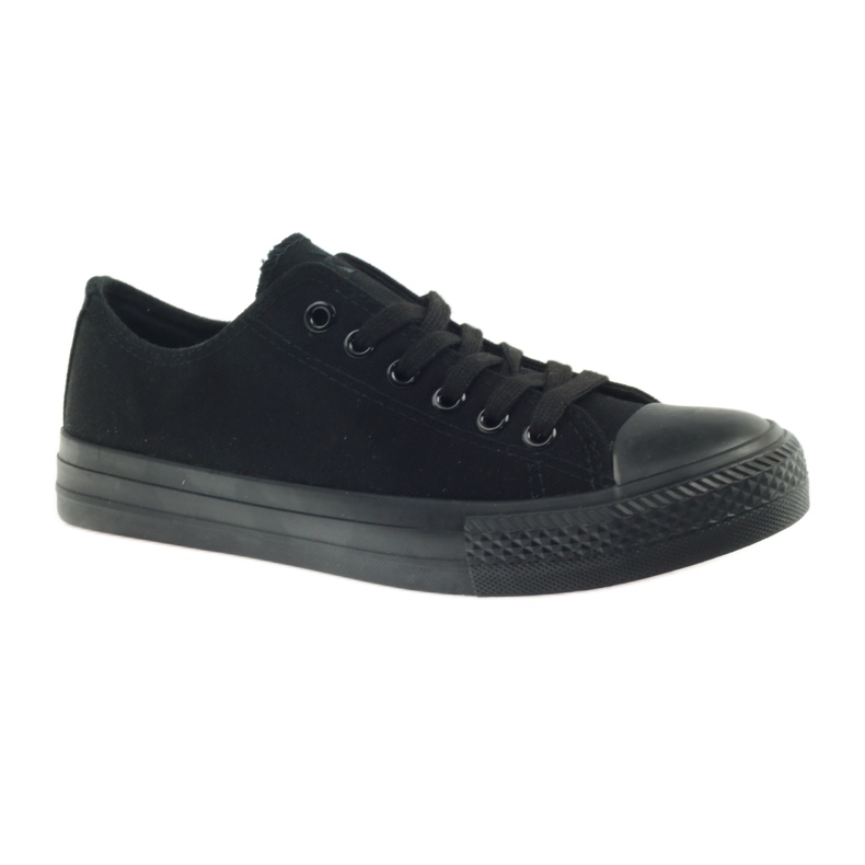 DK Zapatillas negras atadas negro 1