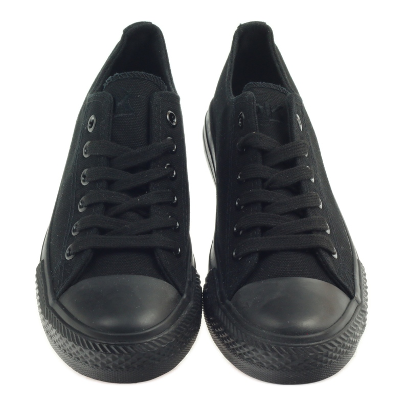 DK Zapatillas negras atadas negro 4