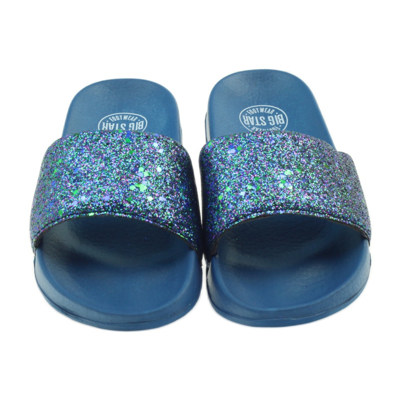 Zapatillas perfiladas Big Star glitter azul marino 4