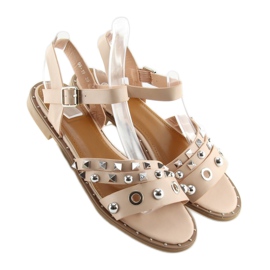 Sandalias con suela plana rosa 99-19 Rosa rosado 4
