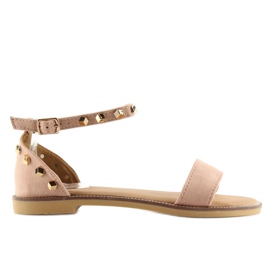 Sandalias con tachuelas rosas 117-11 rosa rosado 1