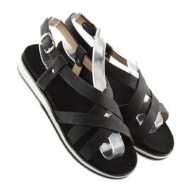 Sandalias mujer negras muy comodas 1499 Black negro 5