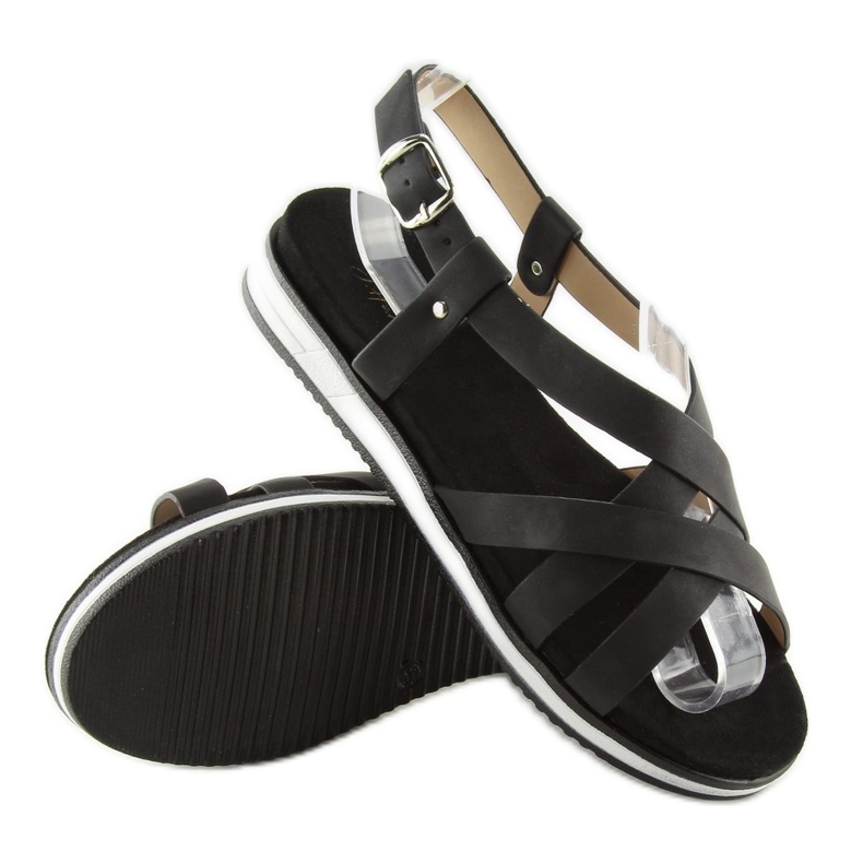 Sandalias mujer negras muy comodas 1499 Black negro 1