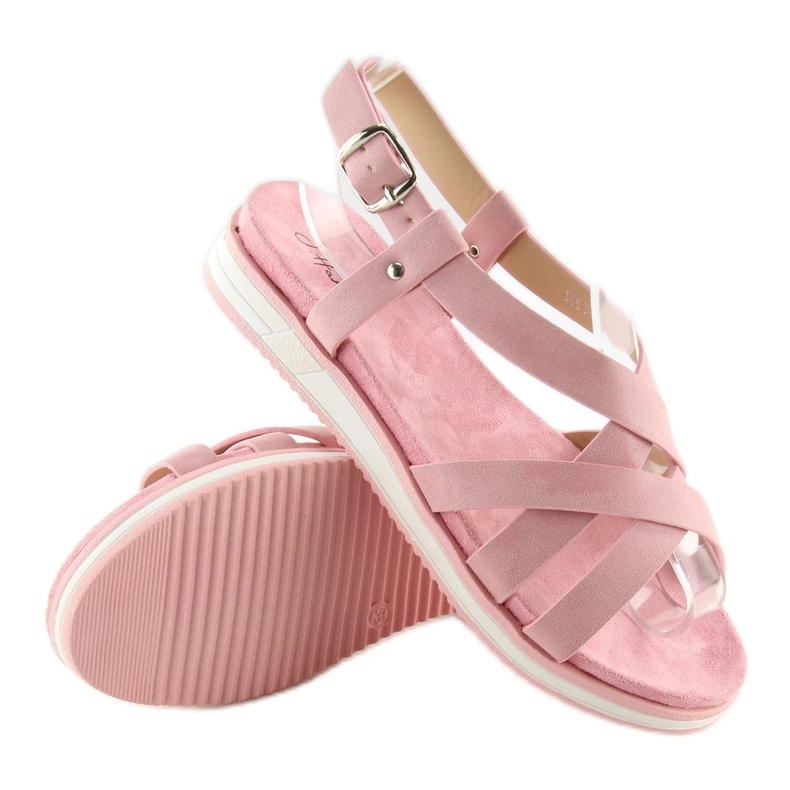 Sandalias mujer muy comodas rosa 1499-20 Rosa 2