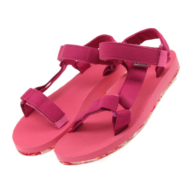 Sandalias mujer espuma Big Star fucsia rosado 4