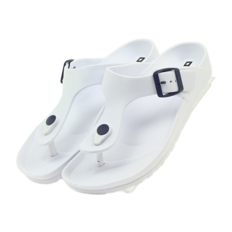 Sandalias de mujer Big Star 274A158 blanco negro 6