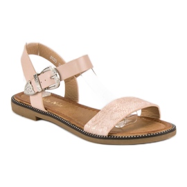 Nio Nio Cómodas sandalias planas rosado 3