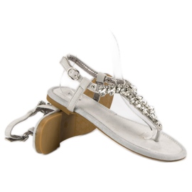 Vices Sandalias planas elegantes vicios gris 1 Vices Sandalias planas elegantes vicios gris 1