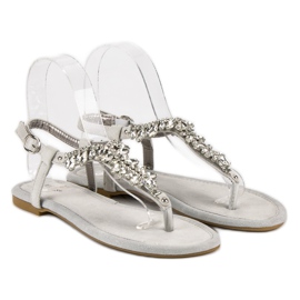 Vices Sandalias planas elegantes vicios gris 5