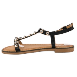 SDS Sandalias negras con hebilla negro 3