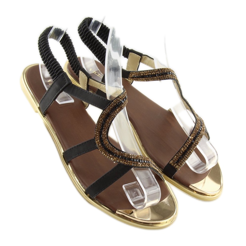 Sandalias negras asimétricas 4157 Black negro 2 Sandalias negras asimétricas 4157 Black negro 2